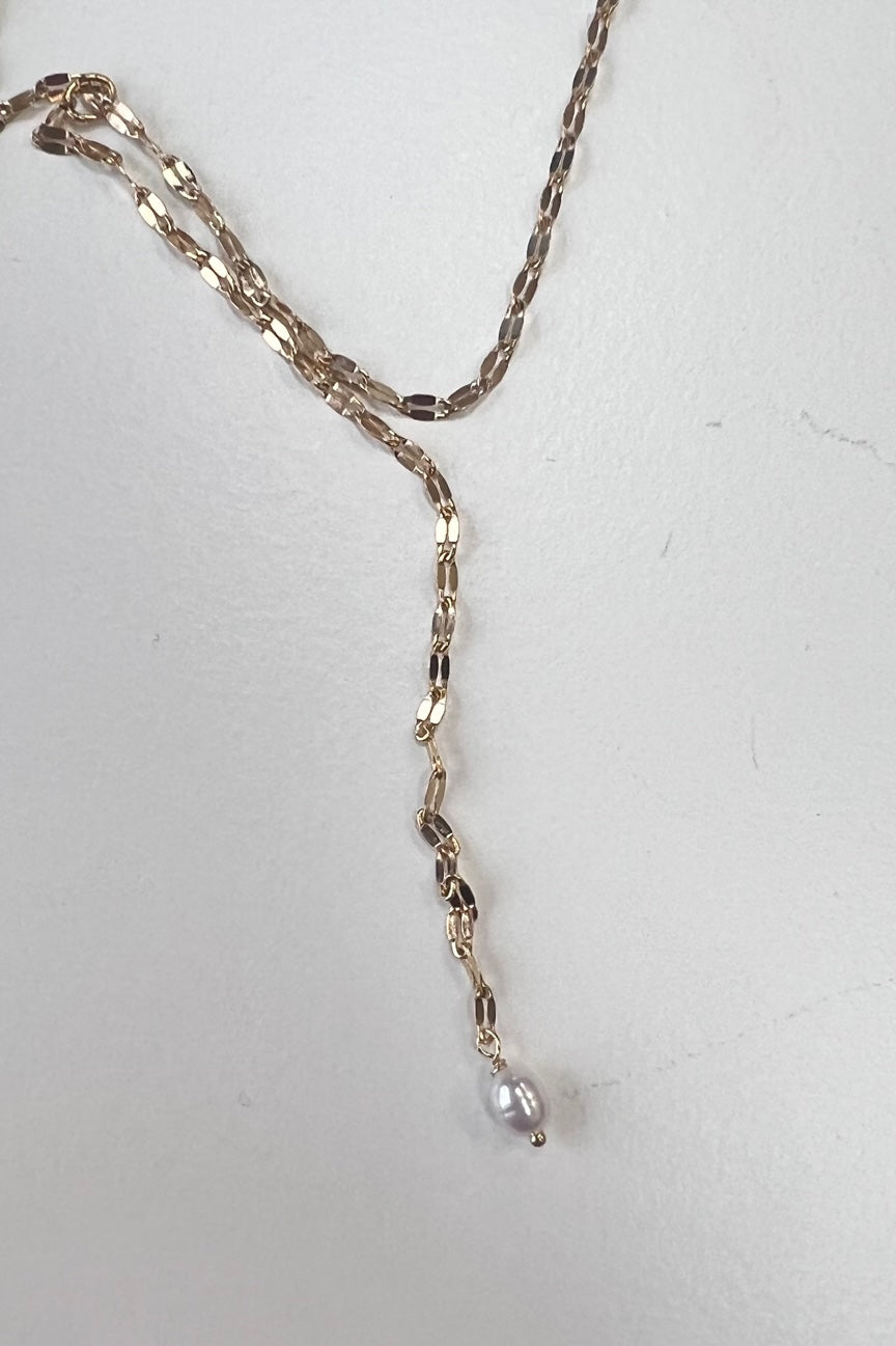 Collier Ornella Y "perle eau douce"