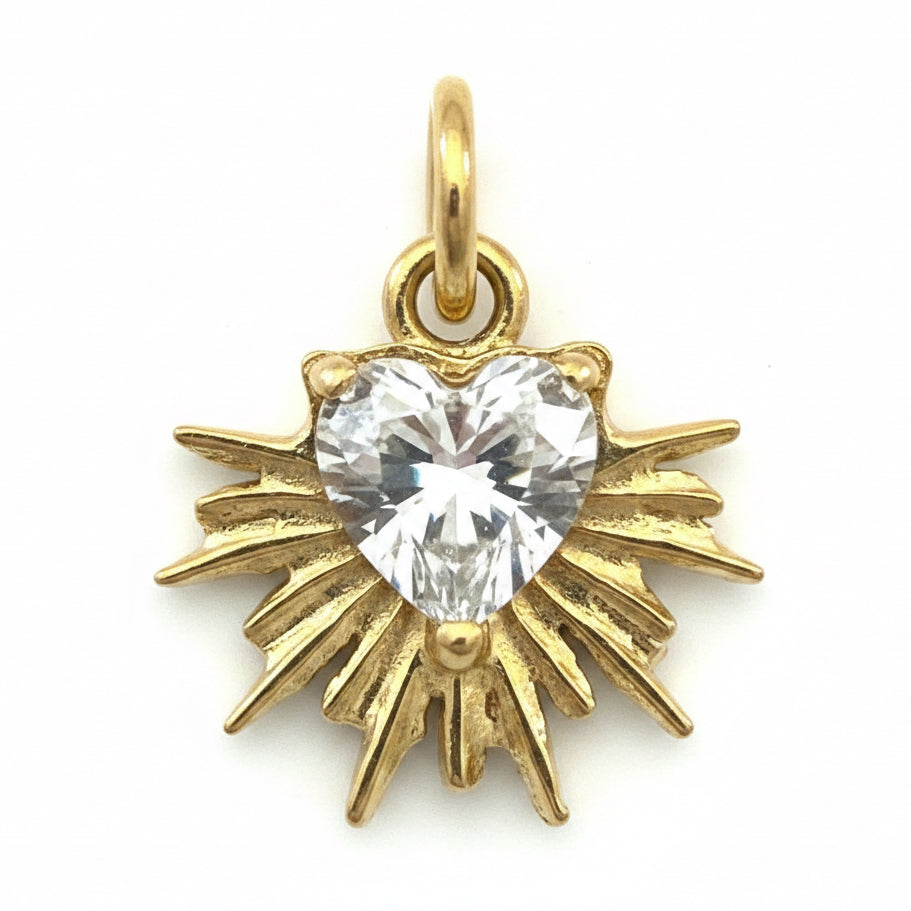 BP-Charm Acier 38 « Cœur OZ Ex-voto »