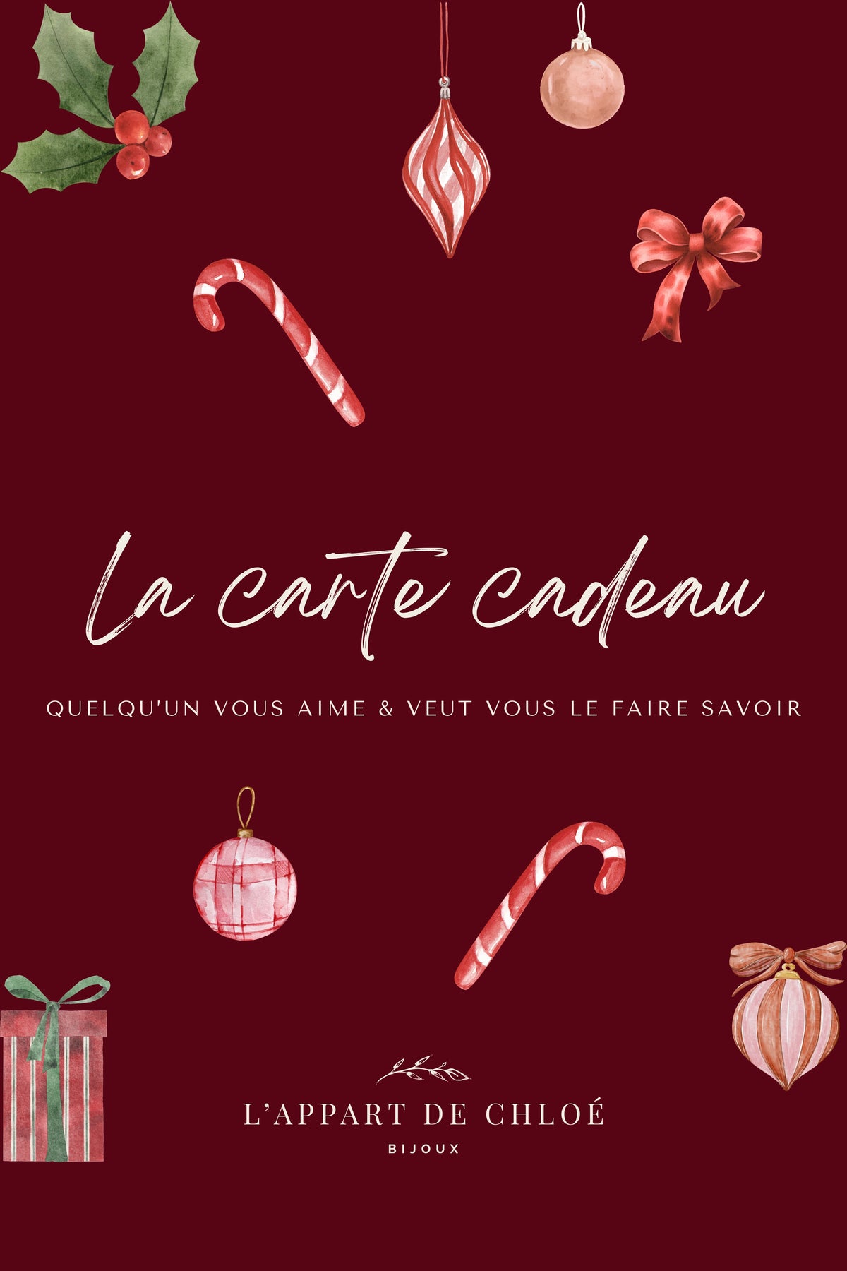 Carte Cadeau L'Appart de Chloé