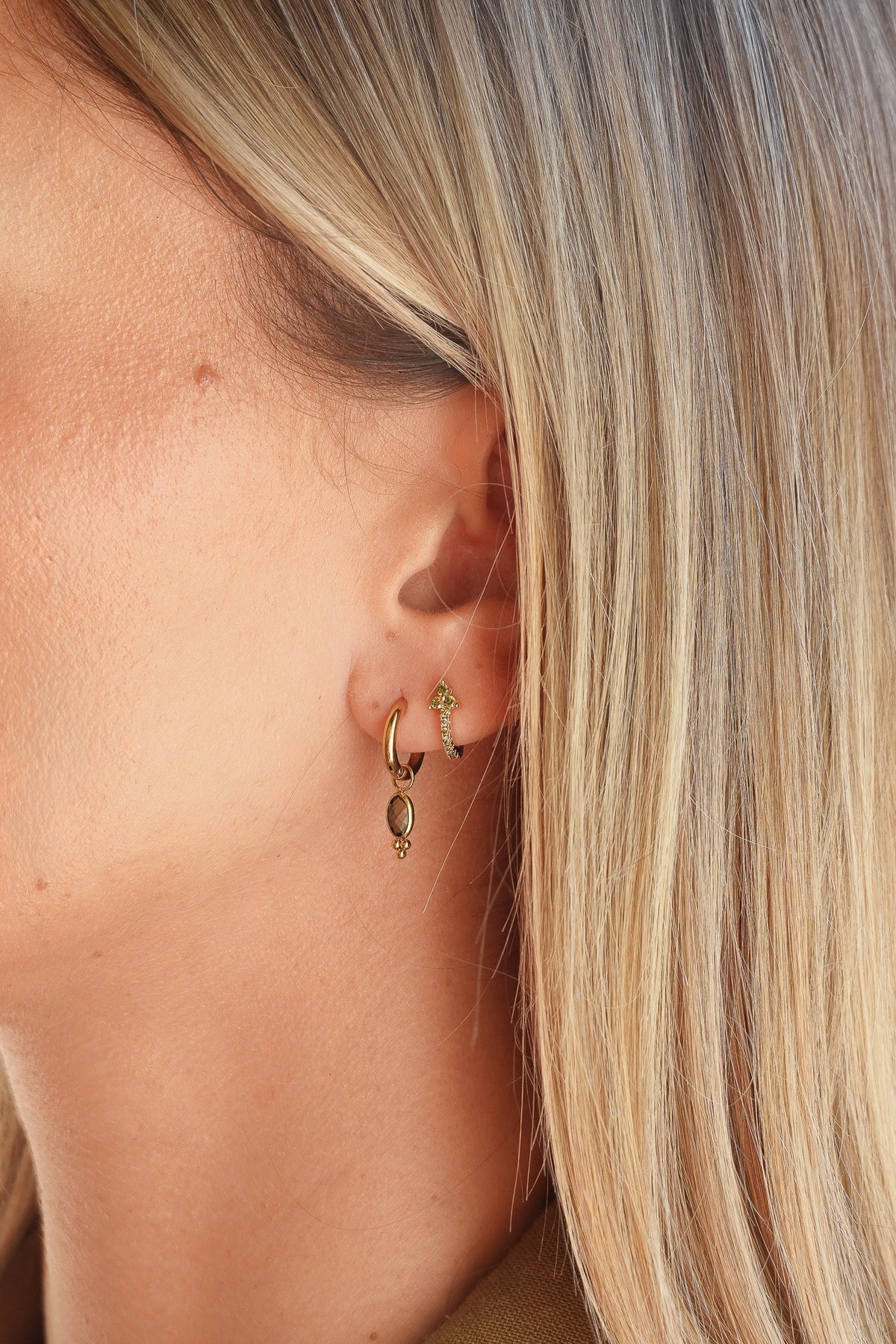 Boucles d'oreilles Noelynn "Cristal"